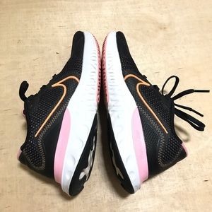 Nike Renew Run Women’s Running Shoes Black Pink Size 7 Cushioned Trainer